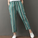 Pantalons amples rayés pour femmes 2