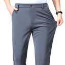 Pantalons de costume élégants pour hommes avec poches Pantalons formels unis Différentes couleurs Coupe confortable Polyester Spandex 10
