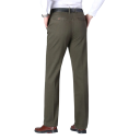 Pantalons de costume pour hommes avec poches Unis Élégant coupe droite pour le travail et les événements festifs 6