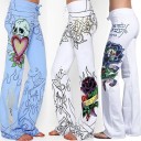 Pantalons de jogging pour femmes avec imprimé A210 4