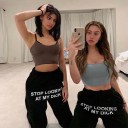 Pantalons de jogging pour femmes avec inscription amusante 1