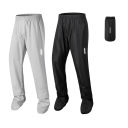 Pantalons de pluie unisexes pour moto imperméables protection contre la pluie taille élastique surchaussures pour conduite 3