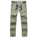Pantalons de randonnée pour hommes en été, à séchage rapide, tactiques, imperméables, avec poches zippées, équipement de plein air léger 7