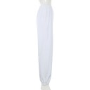 Pantalons de survêtement blancs pour femmes avec imprimé A371 2