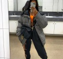 Pantalons de survêtement gris pour femmes 2