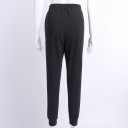 Pantalons de survêtement noirs pour femmes avec imprimé 2