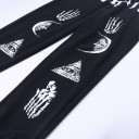 Pantalons de survêtement noirs pour femmes avec imprimé 5