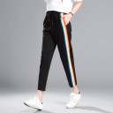 Pantalons de survêtement pour femmes avec bande colorée 4