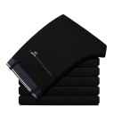 Pantalons élégants pour hommes en matériau élastique Coupe droite Pantalons formels pour le travail et les événements sociaux Confort de port 2