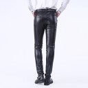 Pantalons en cuir pour hommes F1491 1