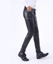 Pantalons en cuir pour hommes F1491 2