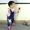 Pantalons en jean pour fille avec impression de lapin 2