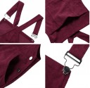 Pantalons en velours côtelé pour femmes avec bretelles 3