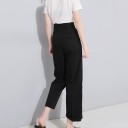 Pantalons femmes avec ceinture décorative 3