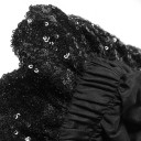 Pantalons noirs à paillettes pour femmes 3