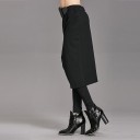 Pantalons noirs pour femmes avec jupe 1