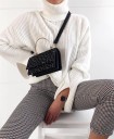 Pantalons pour femmes à taille haute à carreaux 3