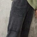 Pantalons pour femmes avec taille élastique ample 4