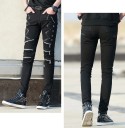 Pantalons pour hommes avec zips F1719 4