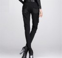 Pantalons stretch pour femmes noirs 3