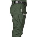Pantalons tactiques multifonctionnels pour hommes avec plusieurs poches, pantalons imperméables, pantalons de travail, pantalons 9