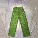 Pantalons verts à motifs pour femmes 2
