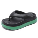 Pantofi pentru femei, cu platformă moale, înaltă, papuci de vară, antiderapante, pantofi eleganti, confortabili, pentru acasă 2