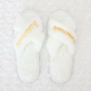 Pantofole Chlupate da Donna Bridesmaid 28 cm Pantofole Bianche per Družička Addio al Nubilato 3