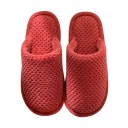 Pantofole da casa in cotone con punta chiusa e tallone aperto Caldi ciabattini con struttura a waffle Calzature comode per casa 5