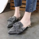 Pantofole da donna con fiocco 2