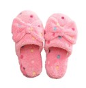 Pantofole da donna con pois e fiocco 9