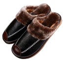 Pantofole da uomo in pelle A2264 1
