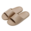 Pantofole da uomo monocolore Pantofole morbide e confortevoli per casa Design semplice Calzature leggere per casa Materiale traspirante Pantofole alla moda 3