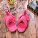 Pantofole in peluche da donna - Fenicottero 4