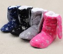 Pantofole natalizie da donna con fiocchi di neve 5