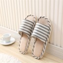 Pantofole unisex a righe per casa 2