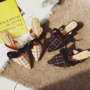 Pantoufles à carreaux pour femmes 2