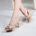 Pantoufles à talons pour femmes J1754 1