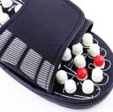 Pantoufles d'acupression avec picots de massage Pour la relaxation et la stimulation des pieds Semelle avec zones réflexes marquées Large bande 3