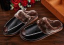 Pantoufles en cuir pour hommes A2264 3