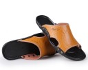 Pantoufles en cuir pour hommes A2266 10