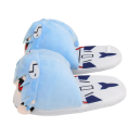 Pantoufles en peluche pour la maison en forme du personnage d'anime Rei Ayanami Chaussons antidérapants Taille EU 36–43 28×15×8 cm Chaussures 2