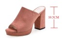 Pantoufles en velours pour femmes 11
