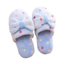 Pantoufles pour femmes à pois et nœud 7