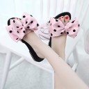 Pantoufles pour femmes à pois 2