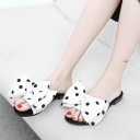 Pantoufles pour femmes à pois 3