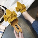 Pantoufles pour femmes avec nœud 6