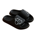 Pantoufles pour hommes mignonnes à domicile avec un motif de chat dessiné Pantoufles légères et douces Semelle ergonomique Pantoufles stylées pour un usage quotidien 1