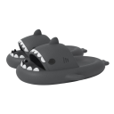 Pantufas antideslizantes em forma de tubarão para crianças e adultos Boca aberta com dentes Nadadeiras salientes Calçado unissexo para casa Presente original 1