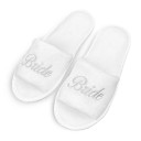 Pantufas de casamento para senhora com bordado Noiva Leve calçado confortável para casa na despedida de solteira 2